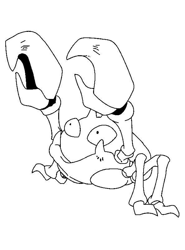 Plansa de colorat cu Pokemon 55 51